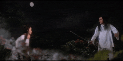 martial arts full moon scimitar GIF by Shaw Brothers