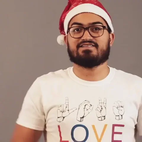 Sign Language Christmas GIF
