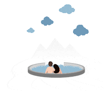 Spa Hiver Sticker by Hautes Pyrénées Tourisme Environnement