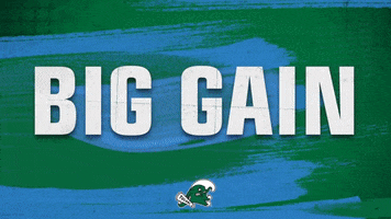 Touchdown Tulane GIF by GreenWave
