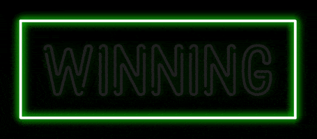 Neon Win GIF by AllWriteByMe