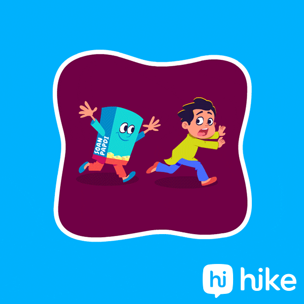 Diwali Running GIF by Hike Sticker Chat