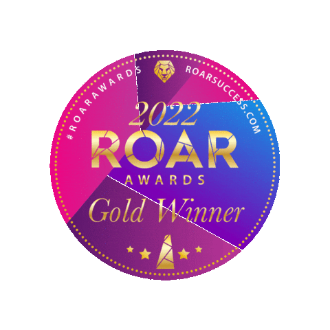 Gold Winner Sticker by Roar Success
