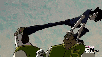 twentysixthturd takes down two bullies easily GIF