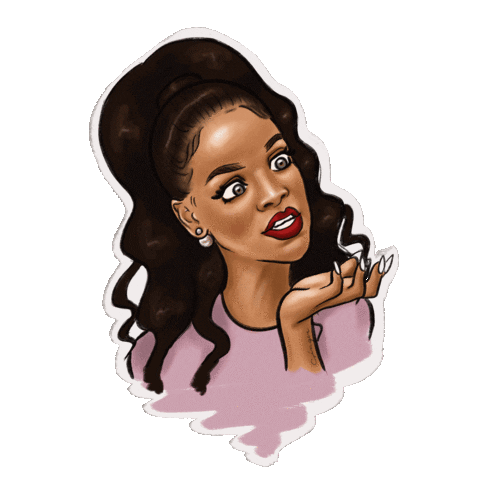 Rihanna Riri Sticker for iOS & Android | GIPHY