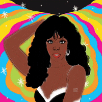 Donna Summer Party GIF by Cat Willett