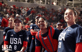 Team Usa Smile GIF by USA Softball