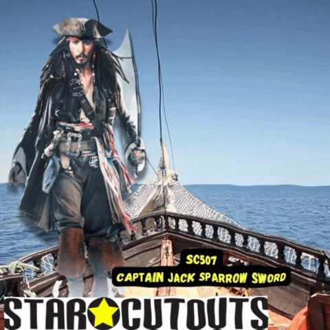 Pirates Of The Caribbean Sailing GIF by STARCUTOUTSUK