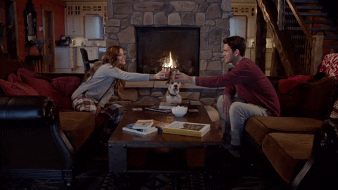Hot Cocoa Cheers GIF by Hallmark Channel - Find & Share on GIPHY