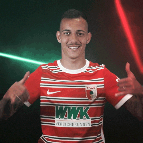 Football Smile GIF by FC Augsburg 1907