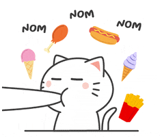 Nom Nom Cat GIF by Kiki