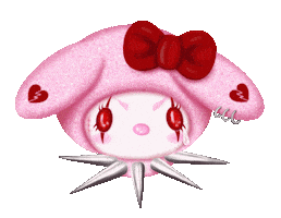 My Melody Pink Sticker by Creepy Gals