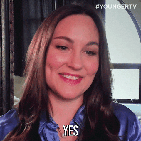 Nodding Yes GIF by YoungerTV