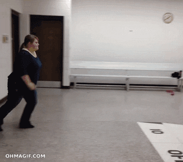 girl fail GIF