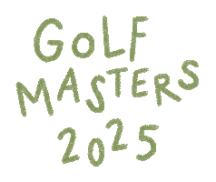 The Masters Golf Sticker by Catharina Stewart
