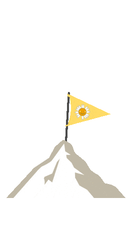 Flag Mountain Sticker by Cancer Fund For Children