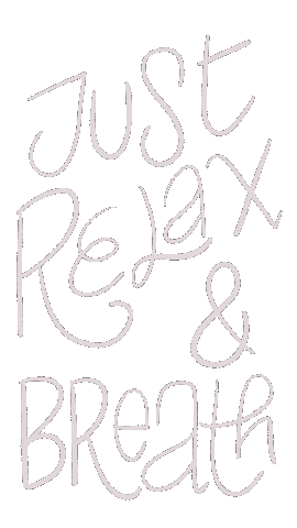 Relax Lettering Sticker