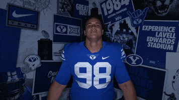 Byu Football Get Hype GIF by BYU Cougars