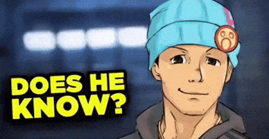 Does He Know Ace Attorney GIF