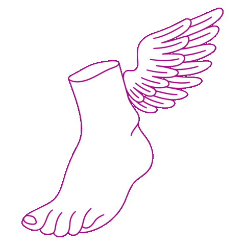 Winged Foot Greek Sticker by Moxy Hotels