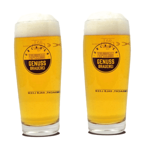 Halbe Sticker by Genussbrauerei