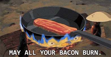 howls moving castle bacon GIF