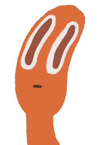 Sad Orange Sticker
