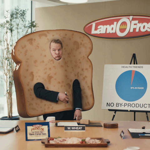 LandOFrostPremium school awkward bread hide GIF