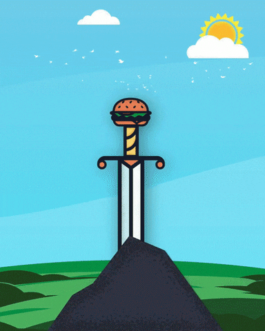 reitzcreative animation motion burger sunny GIF