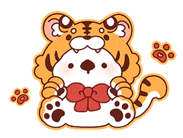 Happy New Year Tiger Sticker