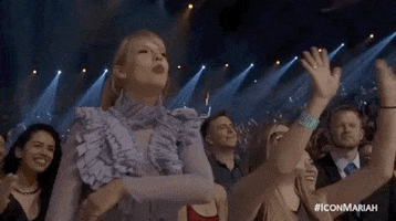 Excited Taylor Swift GIF by Billboard Music Awards