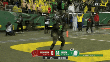 Oregon Football Touchdown GIF by Studio Linq
