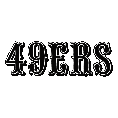 san francisco 49ers black logo