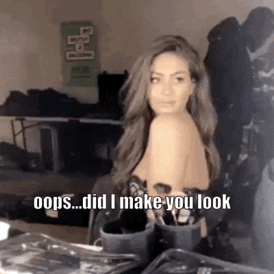 Made You Look Women GIF