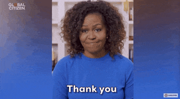 Michelle Obama Thank You GIF by Global Citizen