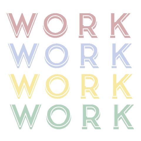 Work Text Sticker