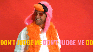 No Judgements Dont Judge Me GIF by StickerGiant