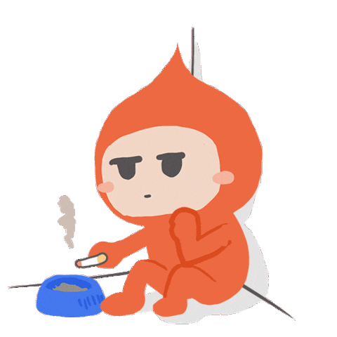 Tired Smoke Sticker