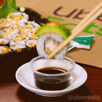 satisfying soy sauce GIF by Uber Eats