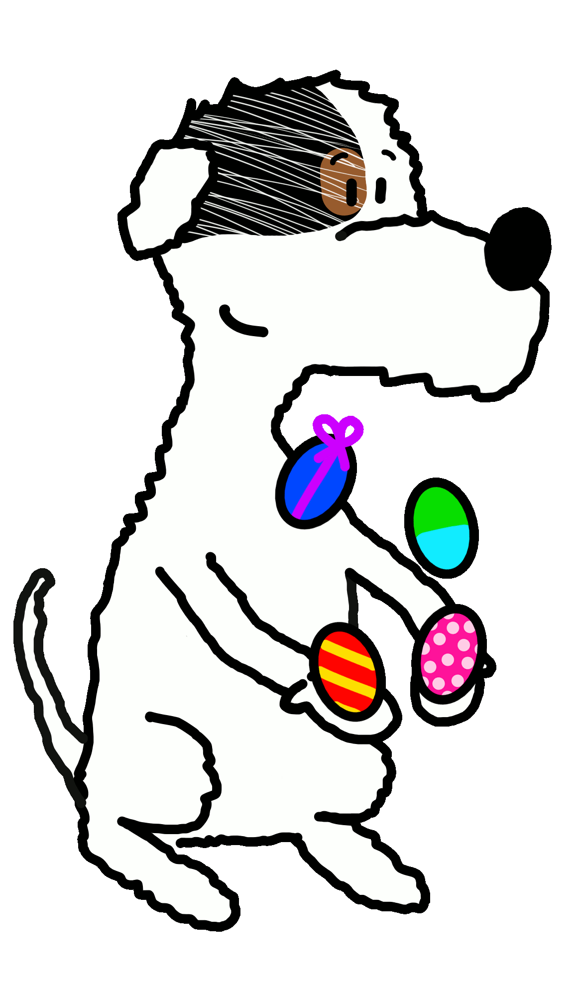 Easter Eggs Dog Sticker for iOS & Android GIPHY