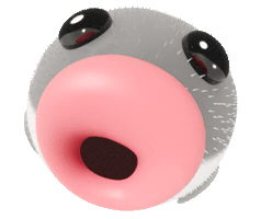 Staring Funny Face Sticker