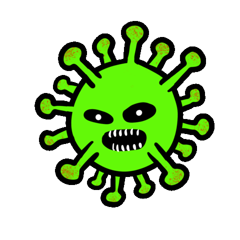 Health Virus Sticker by Darién Sánchez