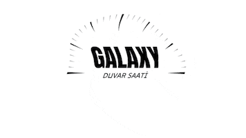 Galaxy Duvar Saati Sticker