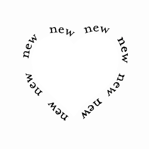 New Heart Sticker