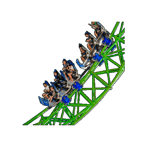 Rollercoaster Themepark Sticker by Gumbuya World