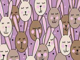 Easter Bunny Illustration GIF by yvoscholz