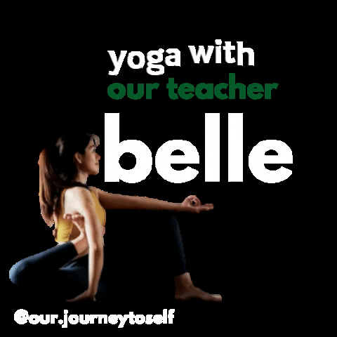 ourjourneytoself yoga teacher belle online yoga GIF