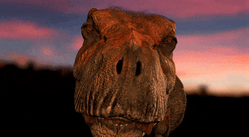 yelling t rex GIF by American Museum of Natural History