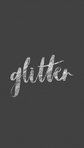 BtoZLettering glitter shiny silver GIF