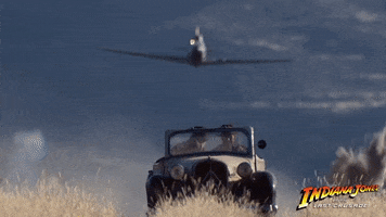 Car Chase Plane GIF by Indiana Jones